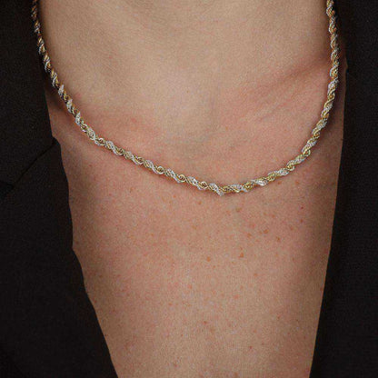 Colar Baiano Dourado e Prateado - Galeria